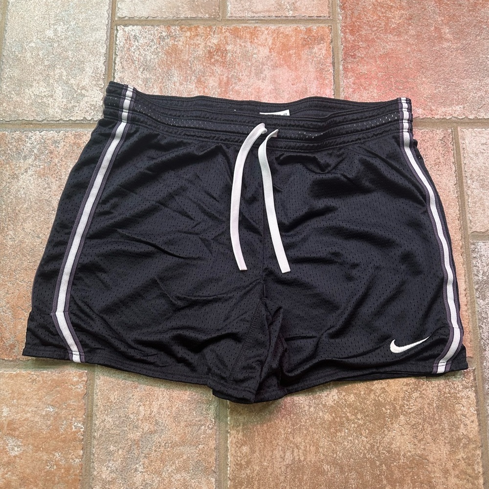 Nike Black and White Womens Athletic Shorts